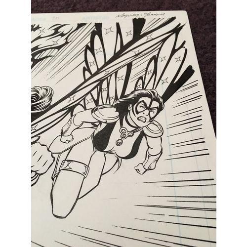 Trinity Angels #4 p20 (1997) Justice League Artist Maguire Angels in Flight