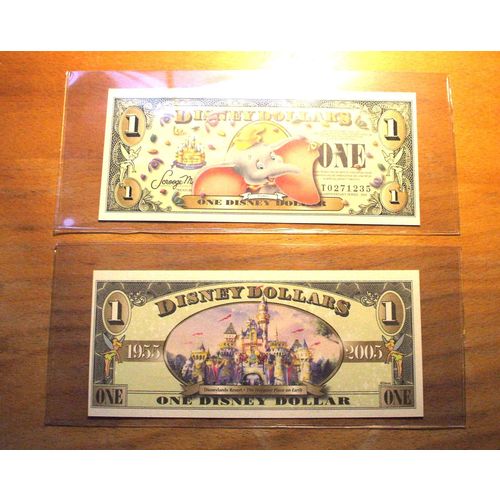 2005 Disney Dollar - DUMBO - NO BARCODE - Mint Condition - "T" Series