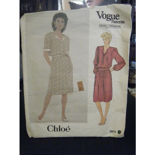 Vintage Vogue Chloe 2974 Misses Dress Pattern - Size 14