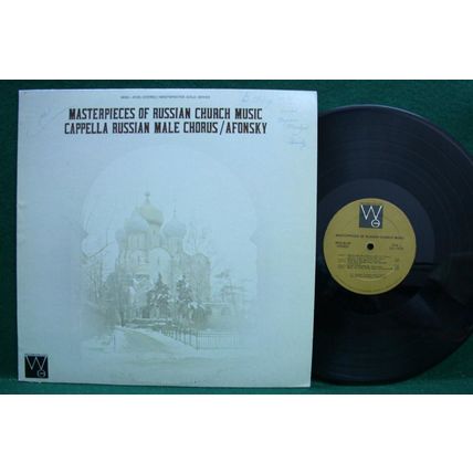 Cappella Russian Male Chor. - Masterpieces-Russian Church Music - WGS 8128 - EX-