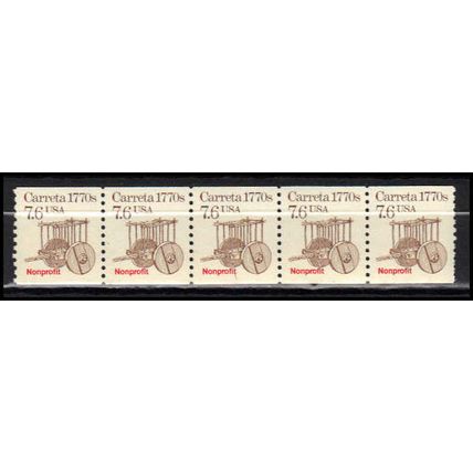2255 7.6c Carreta Very Fine MNH Dry Gum PNC 1/5 X2951