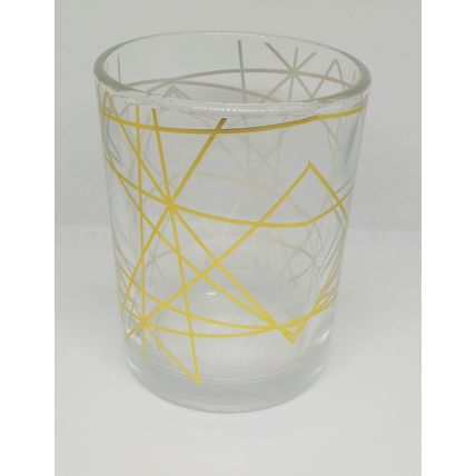 High Ball Glasses Gold Decoration 10cm Tall The Midtown Room