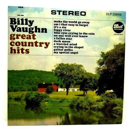 1966 Billy Vaughn Great Country Hits LP Vinyl Record Album (P2)