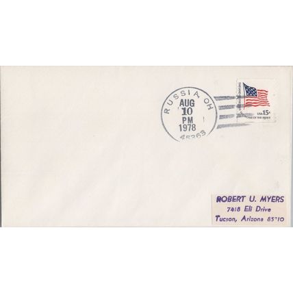 ZAYIX United States Cover - Russia, OH 45363 Town Cancel