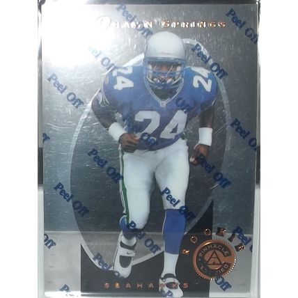 1997 Pinnacle Certified SHAWN SPRINGS (Seahawks) Rookie Card #130