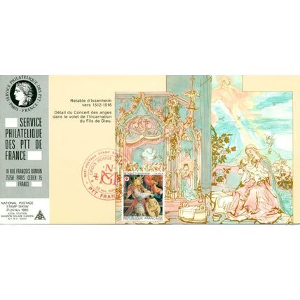 022 Carte officielle Expo internationale New York 1985 FDC France Croix Rouge