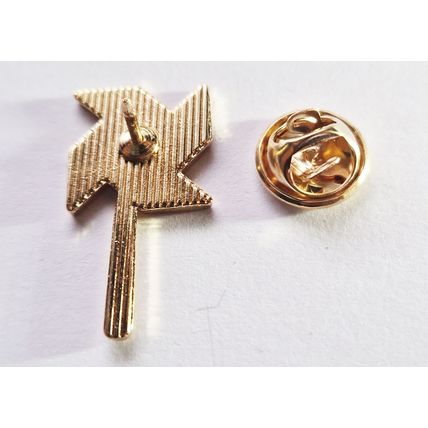 Novelty Cartoon Childrens Pinwheel Fan Spinner Metal Lapel Pin Badge Cute