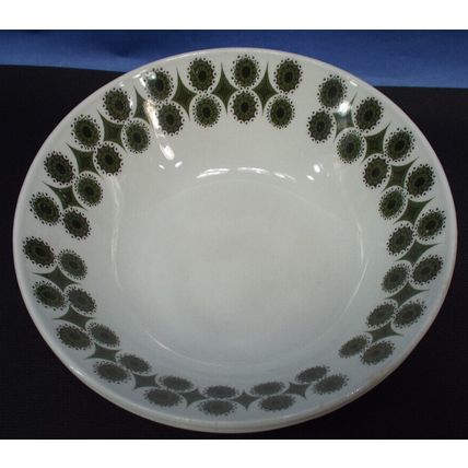 2 Rare Vintage Jonson Bros Ironstone Made in England Ice cream Cereal Bowl Green