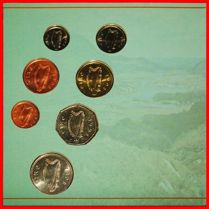 Ⰶ ANIMALS:IRELAND★1-2-5-10-20-50 PENCE 1 POUND 1998 BU RARE★LOW START★NO RESERVE