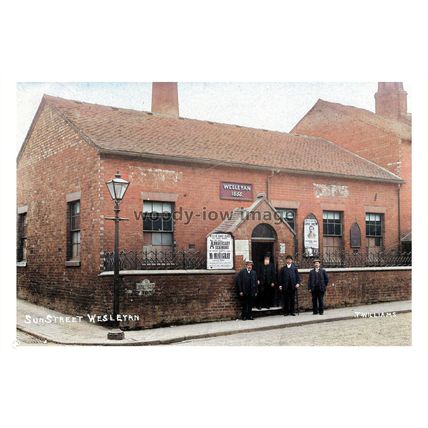 ptc5757 - Staffs. - Early Wesleyan Chapel on Sun Street in Hanley - print 6x4