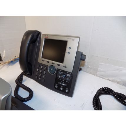 Lot of 4 Cisco Unified IP Phones With Stands & Handsets CP-7945G