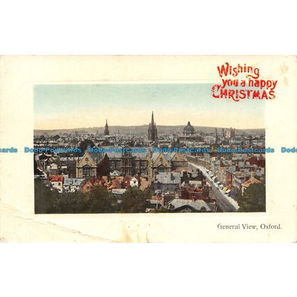 R138187 Wishing you a happy Christmas. General View. Oxford. Dennis. 1908