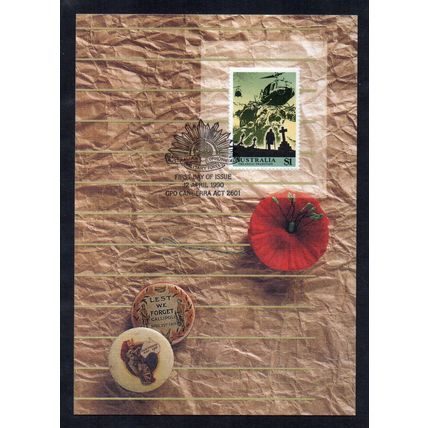 Australia - 1990 - $1 The Anzac Tradition, Maxi-Card, First Day of Issue