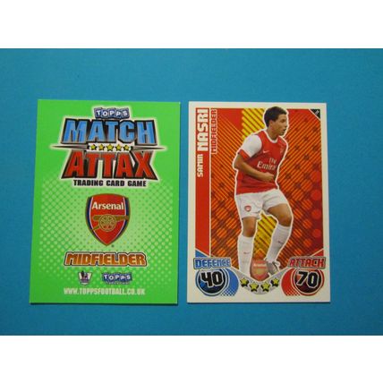 11. Samir Nasri - Arsenal - Match Attax 2010/11 Football Card EF1