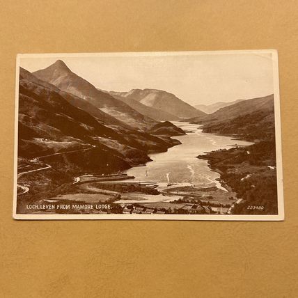 Loch Leven from Mamore Lodge. Kinlochleven Valentine 223480 UNUSED VGC Postcard