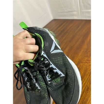 Reebok Men's Running Shoes Size 9 Black Green Low Top Athletic Sneaker