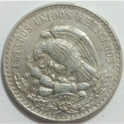 Mexico Vintage Silver Coinage Lot 1933-1943-1947-1956-1966. Set of 5 pcs