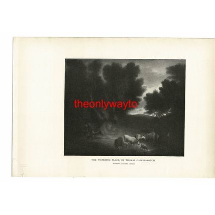 The Watering Place, Gainsborough, Timothy Cole Book Illustration (Print), 1902