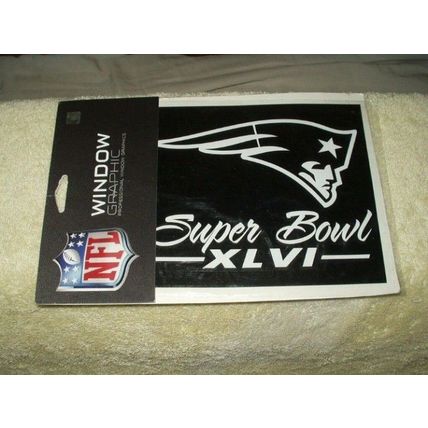 super bowl 46 XLVI new england patriots collectible decal sticker nfl licensed