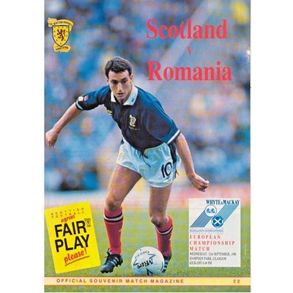 SCOTLAND v ROMANIA EUROPEAN CHAMPIONSHIP 1990