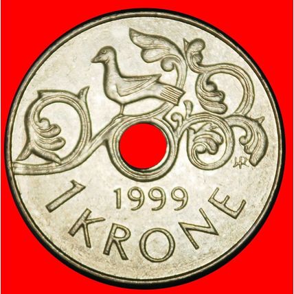 Ⰶ BIRD (1997-2016): NORWAY ★ 1 CROWN 1999! TYPE A!★LOW START★NO RESERVE