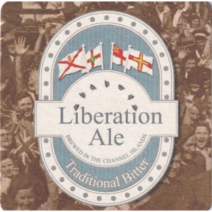 BEER MAT - JERSEY & TIPSY TOAD BREWHOUSE - LIBERATION ALE (Cat No 002) - (2009)