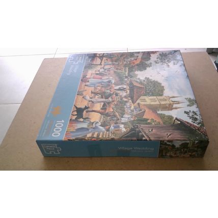 VILLAGE WEDDING by Steve Crisp Jigsaw Puzzle (1000 Piece) Corner Piece (2019)