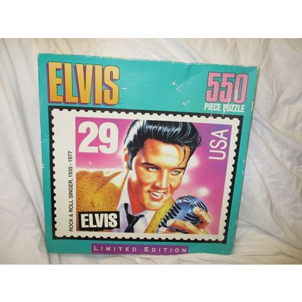 Vintage 550 Piece Rock & Roll Singer Elvis Puzzle 18" x 24"