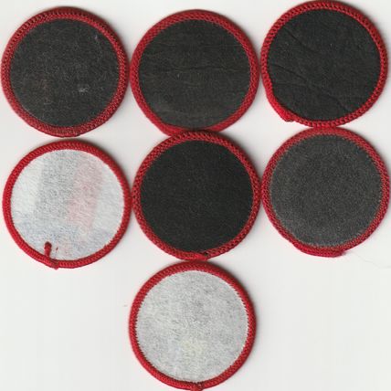Scout Badges 7 x Cub Activity 2002+ - Sponsored 5 x Black Backs 2x White (BY25)