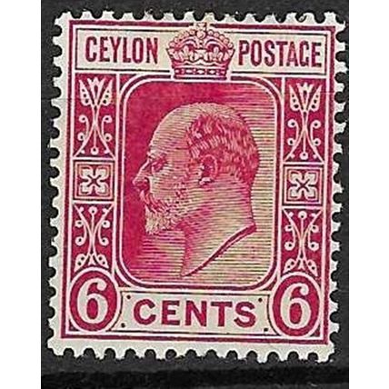 CEYLON 1908 EDVII 6c MINT SG291