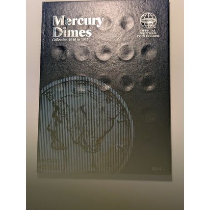 Whitman Mercury dime folder 1916-1945S volume #9014 no reserve