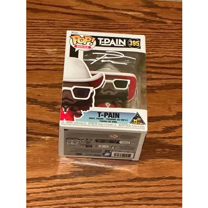 Funko Pop! Rocks - T-Pain #395 Facsimile Laser Autographed (Box & Protector)