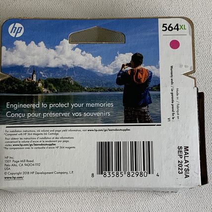 Genuine OEM HP 564XL High Yield Magenta Ink Cartridge (CB324WN) EXP 10/2023