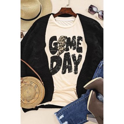 Khaki Game Day Football Season Trendy T Shirt
