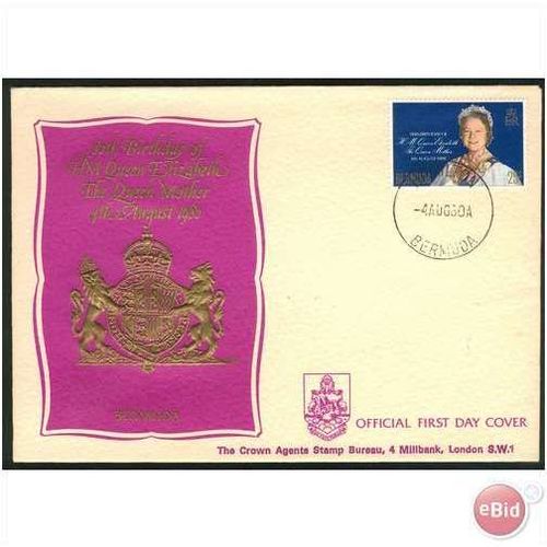 Bermuda FDC 1980 - SG 425 - 80th Birthday Of Queen Mother 1