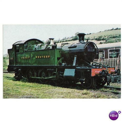 Railway Postcard GWR 45xx 4555 BUCKFASTLEIGH Devon 2-6-2T Loco