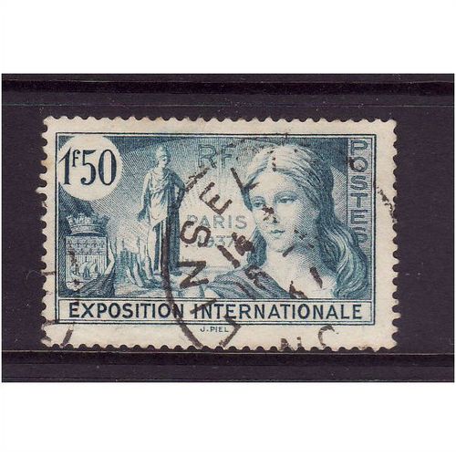 FRANCE 1937 1F 50 PARIS INT EXHIBITION FINE USED