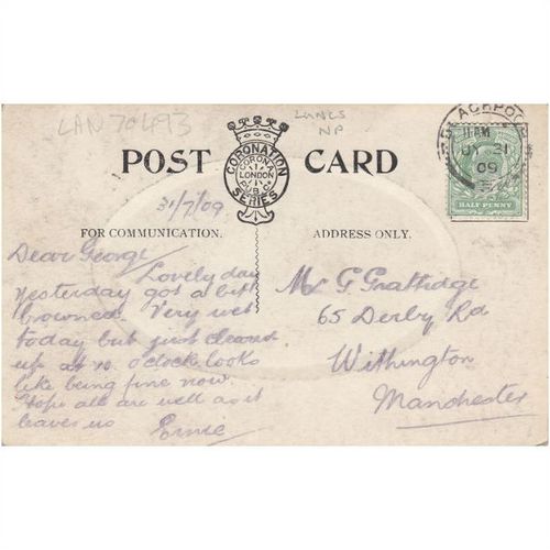 Dog Wave, Blackpool Lancashire Postcard (LAN70493)