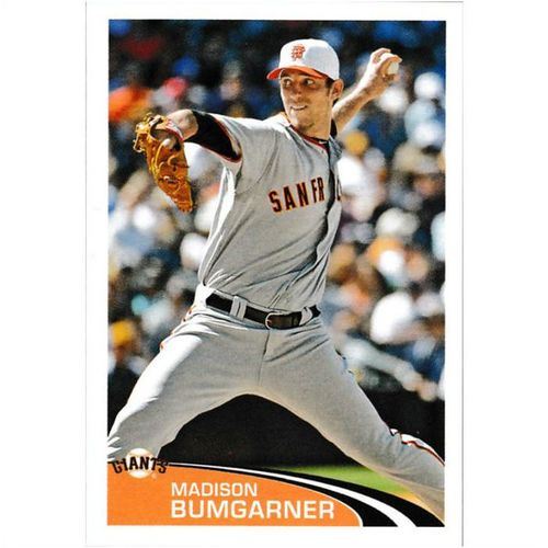 2012 Topps MLB Sticker Collection - #295 - Madison Bumgarner