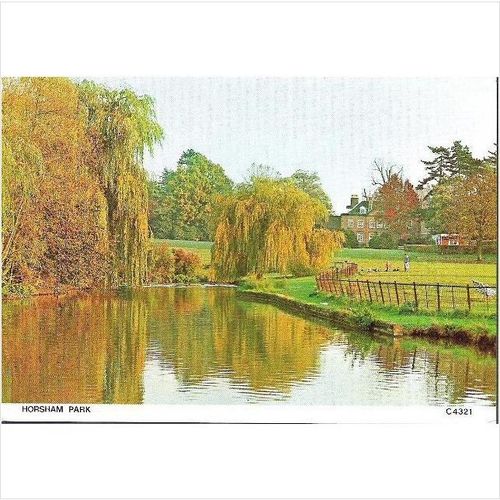 Horsham, W Sussex - Horsham Park - Judges postcard c.1970s