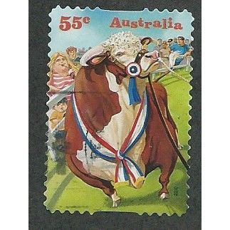 AUS 2010 55c (S/A) 'COME TO THE SHOW ' FINE USED (EBID36-664)