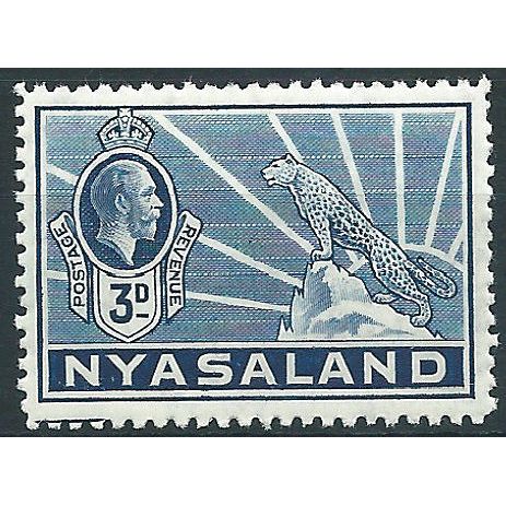 Nyasaland 1934 SG118 3d Blue Mounted Mint .. ..