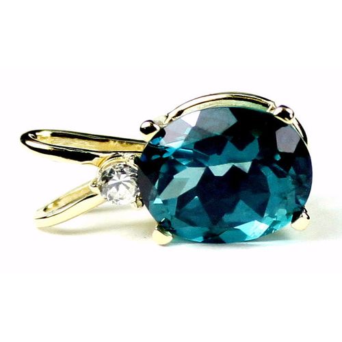 Paraiba Topaz, 14KY Gold Pendant, P020