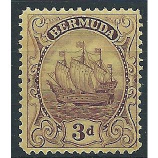 Bermuda 1926 SG84 3d Purple/Yellow Mounted Mint ...