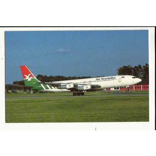 Aviation AIR SEYCHELLES BOEING 707-324C Postcard by Buchair (8911)