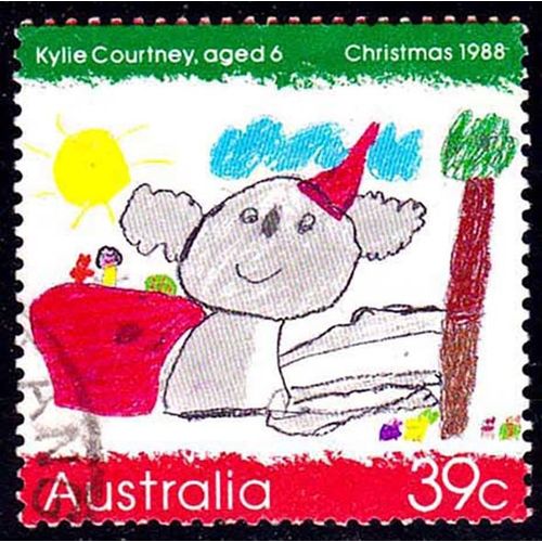 Australia 1988 Christmas 39c Used Stamp.