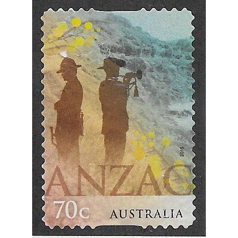 AUS 2015 70c (S/A) 'ANZAC' FINE USED (EBID64-207)