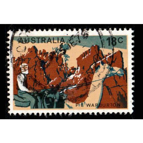 Australia 1976 Australian Explorers Warburton 18c Used Stamp.