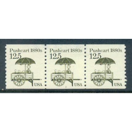2133 12.5c Pushcart Fine MNH Dry Gum PNC 1/3 W0391