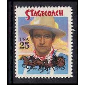 2448 25c Stagecoach Fine MNH W5605